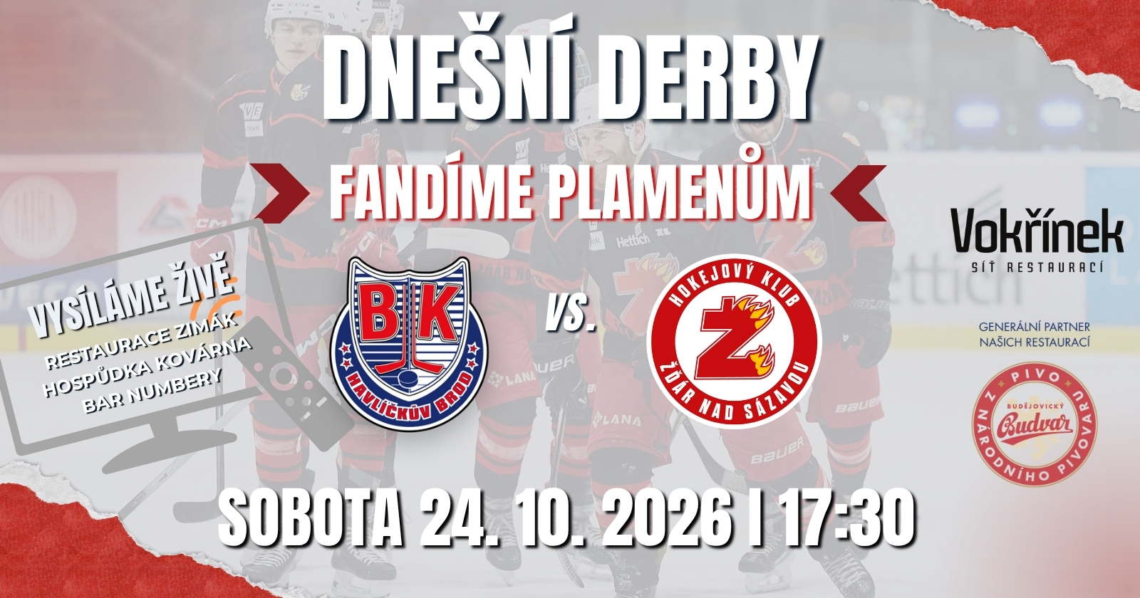 🔥 HOKEJOVÉ DERBY! FANDÍME PLAMENŮM! 🔥